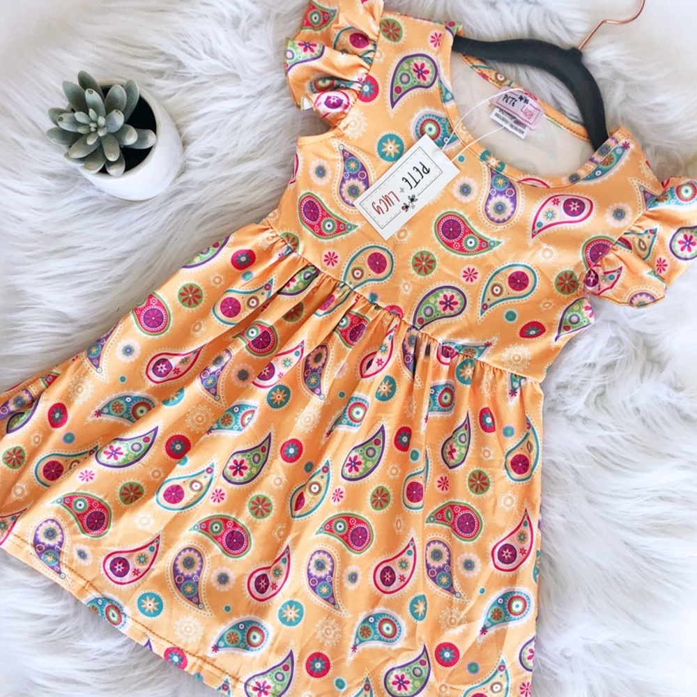 NWT 4T Paisley Boutique Dress